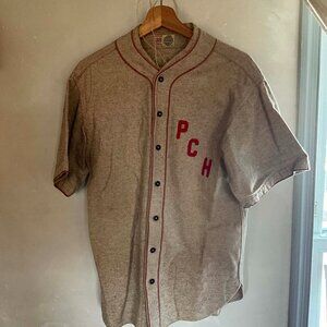 Vintage 1920s/30s Spalding Wool Baseball Jersey "PCH"